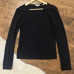 Vince black long sleeve shirt
